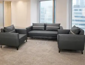 Office Sofa : Executive Cushioned 5-Seater Office Corporate Sofa-Set