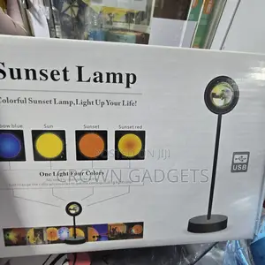 Sunset Lamp Projector Led Usb Rainbow Room Light
