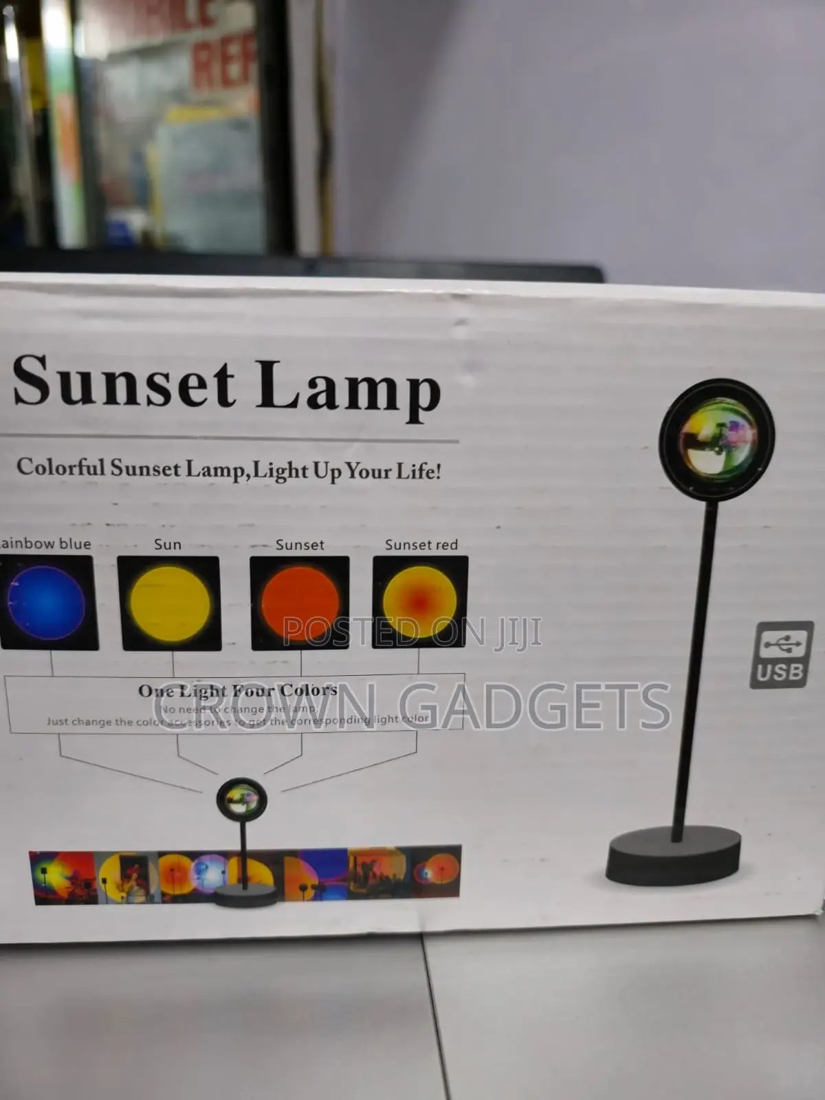 Sunset Projection Lamp With Remote RGB Atmosphere Light