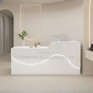 Office Desk ;Rectangular Reception Desk With Locker