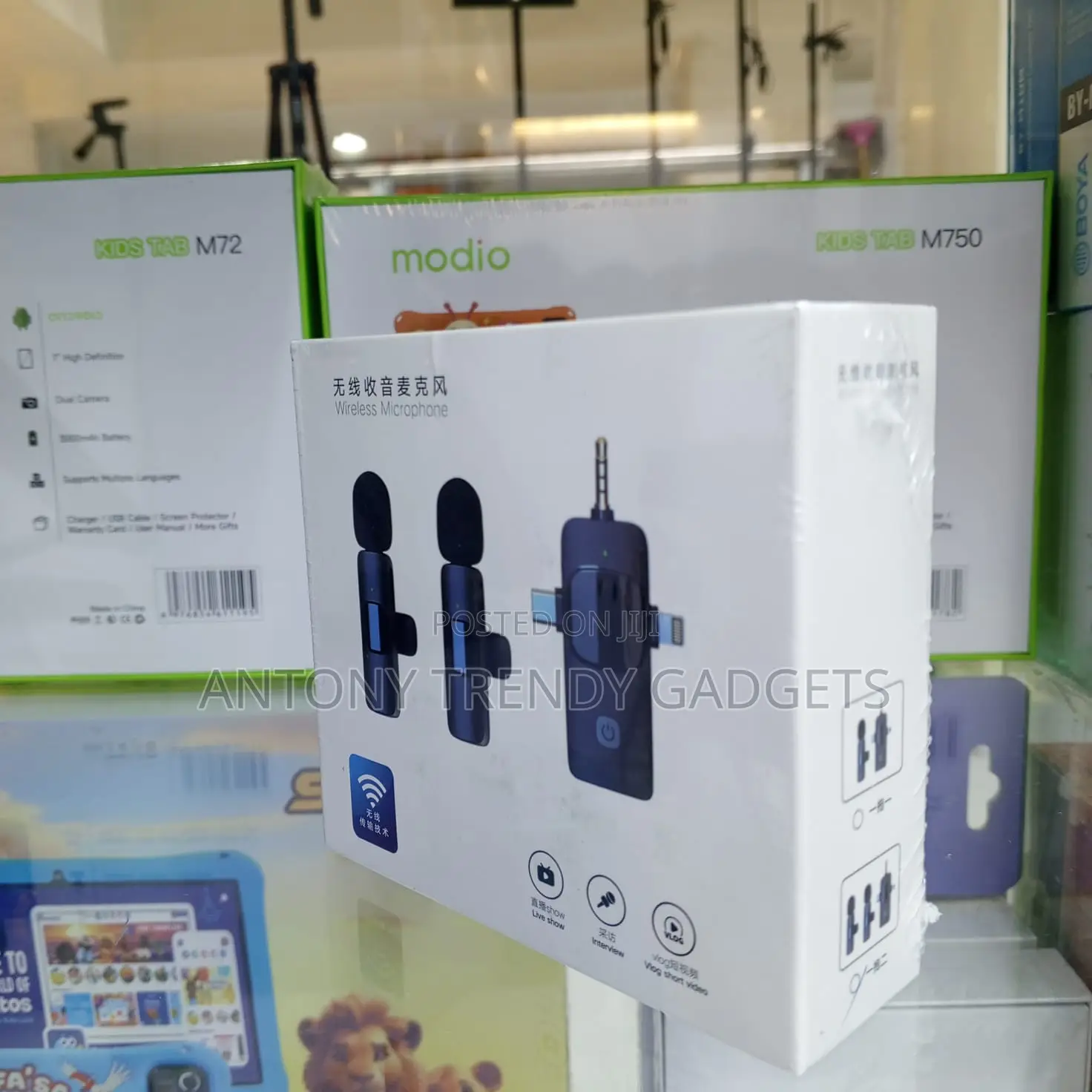 Dual Wireless Mic 2.4ghz for iPhone Android Camera Laptop