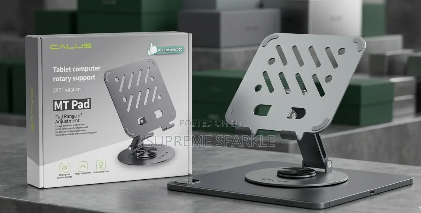 360° Rotatable Tablet/Laptop Stand. Calus Mt Pad