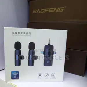 Dual Wireless Lavalier Mic 3-in-1 Usb-c Lightning 3.5mm