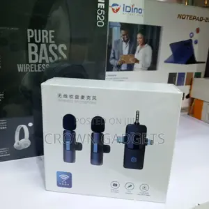 3-in-1 Wireless Lavalier Mic System Noise Reduction Vlog