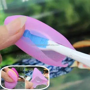 2pcs Silicone Toothbrush Cover Head Case for Brush Protection