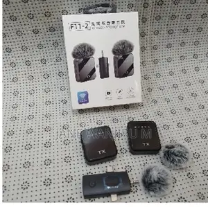 Affordable F11-2 Wireless Lavalier Microphone Dual Mic 3-in-1