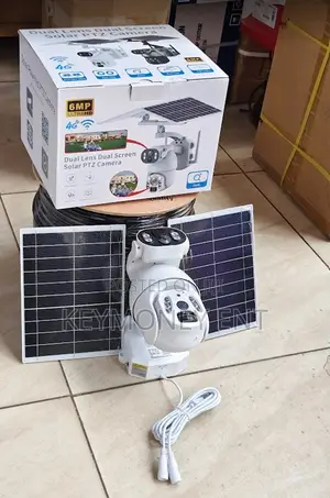 Ubox 6mp Dual Lens 4g Solar PTZ Camera Dual Panel