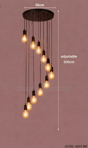 Spiral-Shaped Pendant Light Fixture