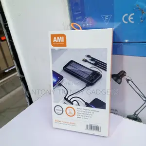 Ami Am-26 Portable Solar Charger Power Bank With Led