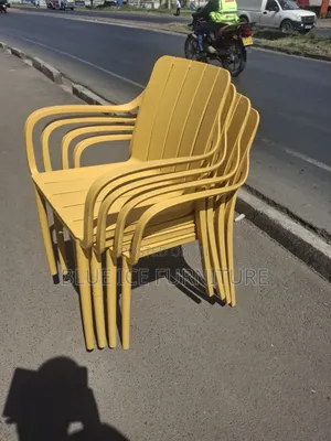 Yellow Plastic Dining Chair