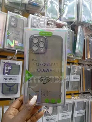Clear Protective Phone Case for the Apple iPhone 12 Pro Max.
