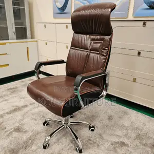 Office Chairs; High Backrest Leather Executive Office Seat