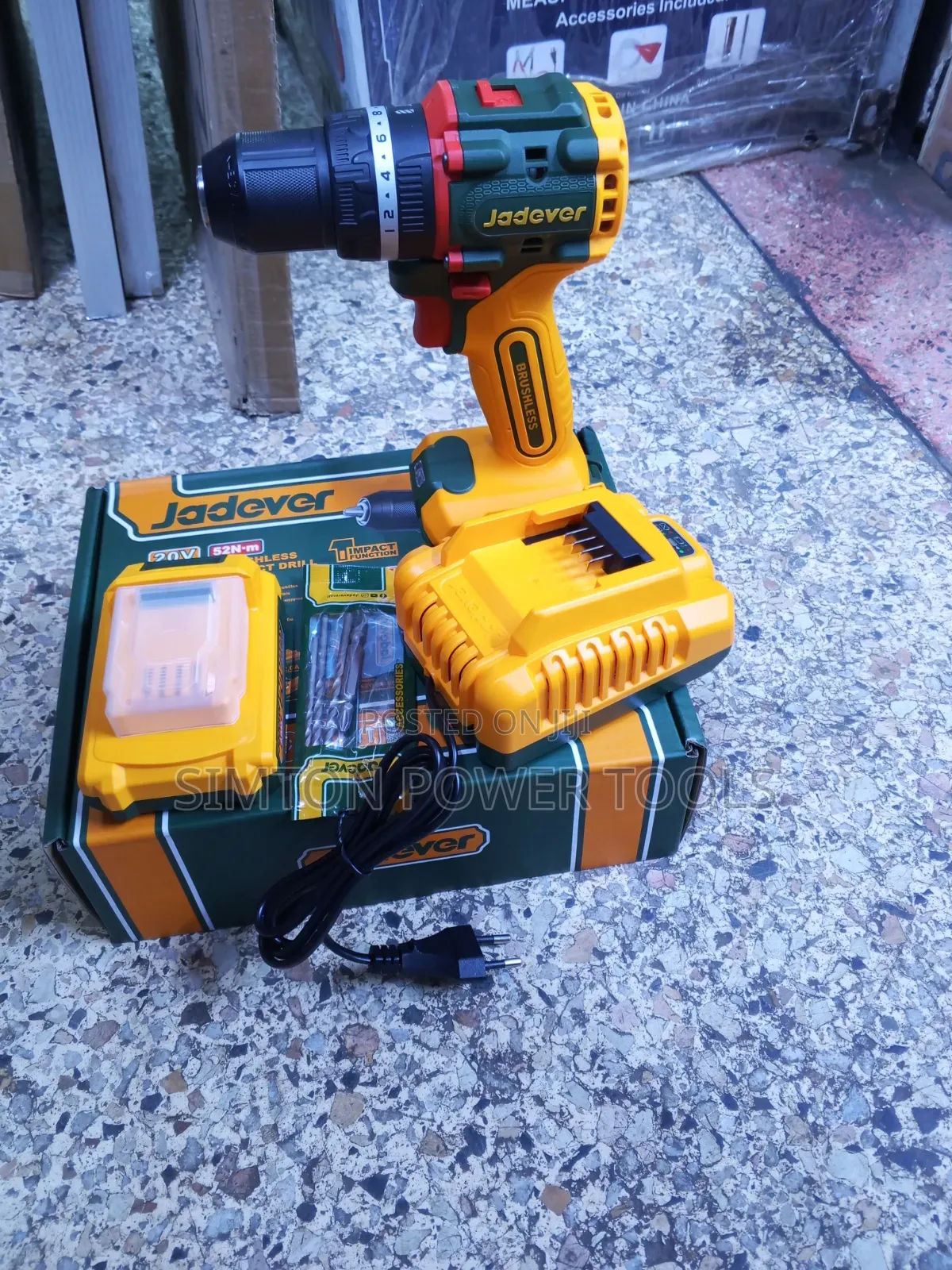 Jadever 20v Cordless Impact Drill 52nm