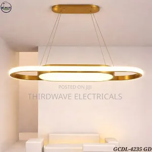 Modern Gold Circular Led Pendant Chandelier Light