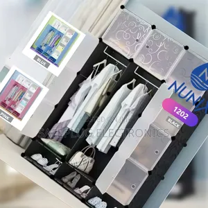 3 Column Wardrobe – Strong Durable Storage Rack