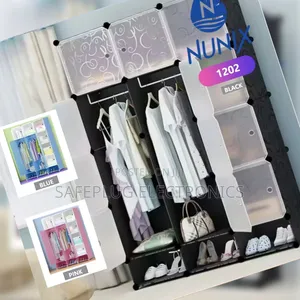 Portable Plastic Wardrobe – Easy Assemble Clothes Organizer