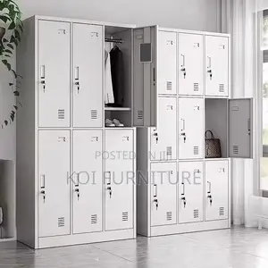 Office Cabinet; 9 Drawers Modern Grey Executive Cabinet for Documents