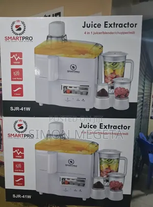 Smartpro 4 in 1 Juicer -Blender-Grinder and Mill Food Processor