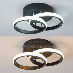 2 Rings Modern Led Flush Mount Ceiling Light Fixture