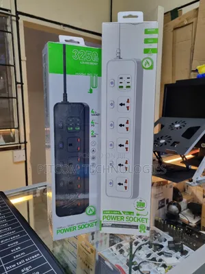 3250w 5 Way Power Extension With Type-c And Usb
