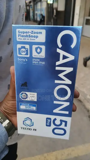 New Tecno Camon 50 Pro 256 GB Black