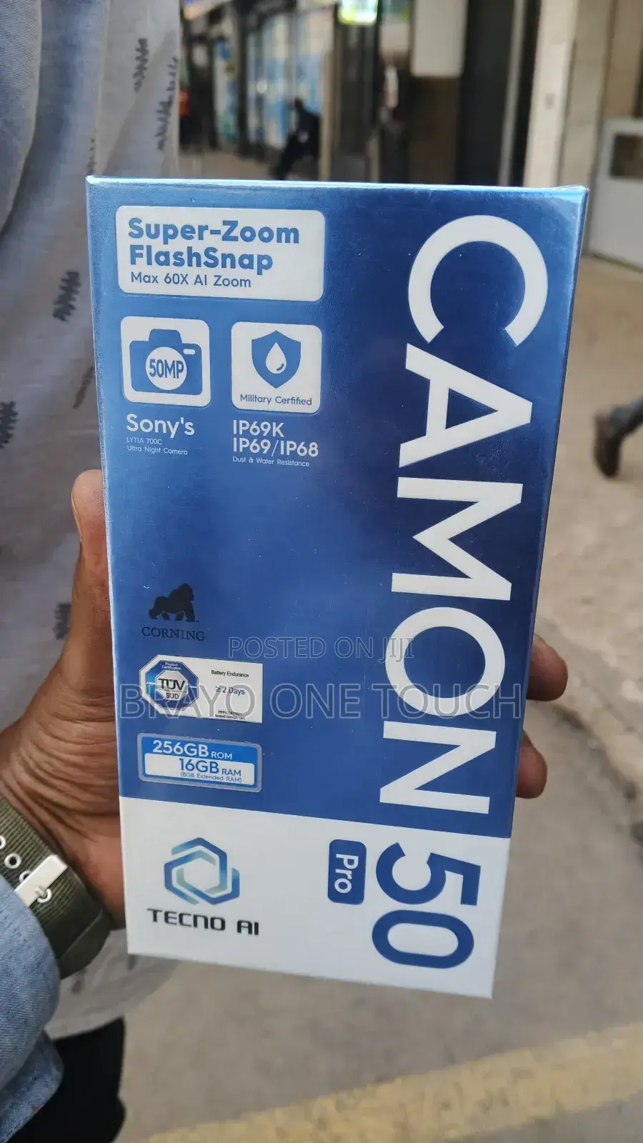 New Tecno Camon 50 Pro 256 GB Black