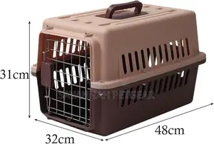 Hard Sided Pet Transport Carrier Cage for Carrying Cats and Puppies