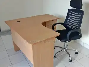 Affordable Executive Desk and Headrest Office Chair