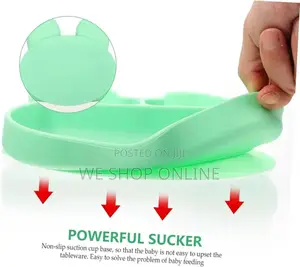 Silicone Stickie Plate No Spill