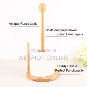 Bamboo Wood Tissue Holder