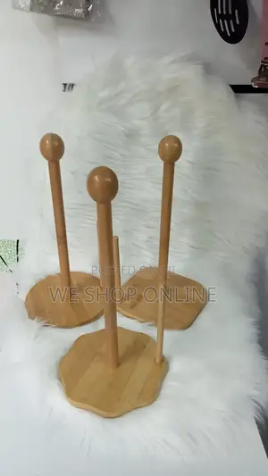 Bamboo Wood Tissue Holder