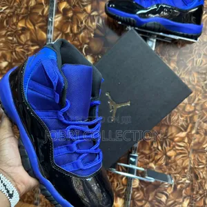 *Jordan 11 Retro Blue Black Colourway Sneakers