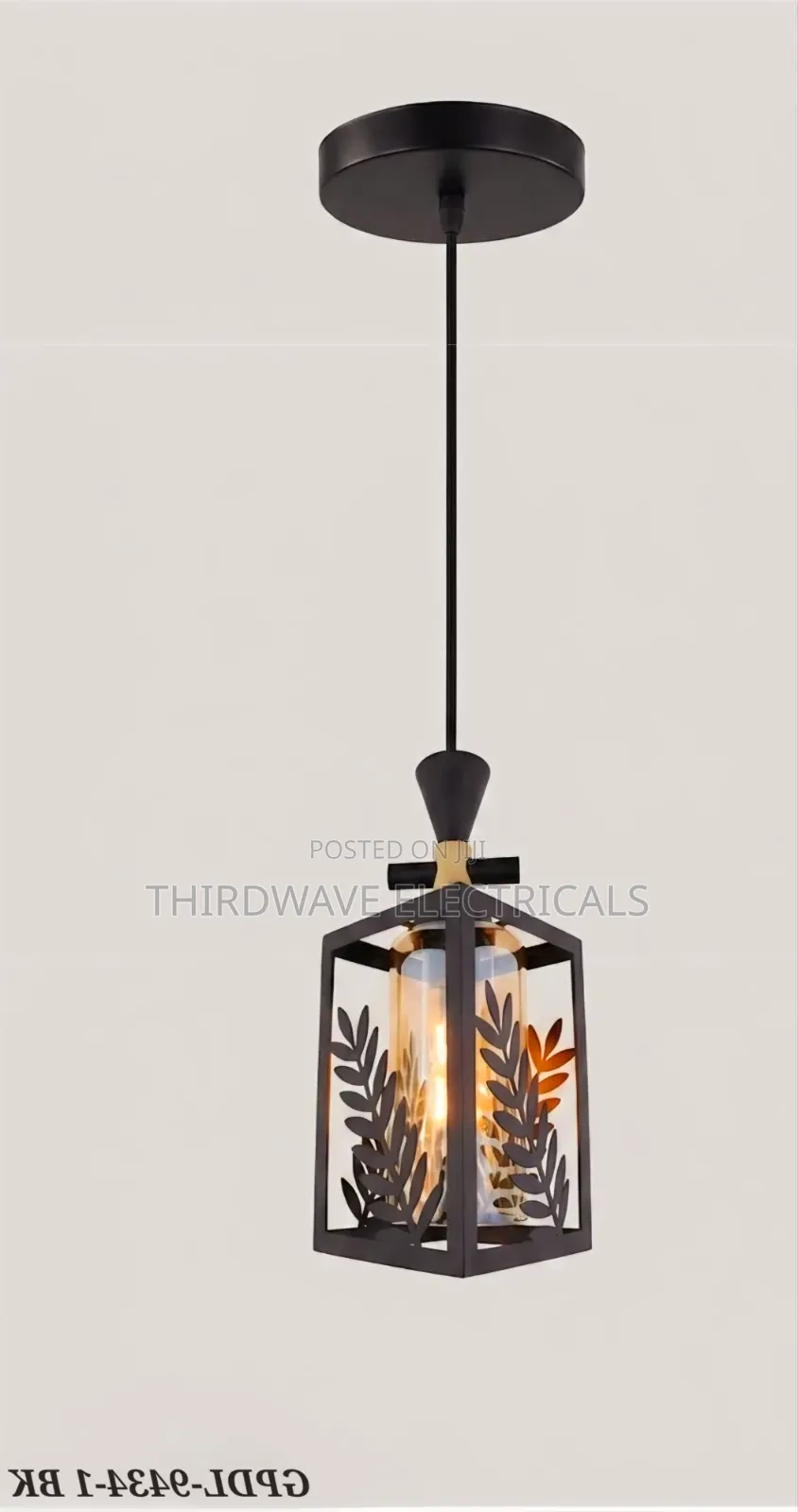 Unique Design Leafy Metal Glass Pendant Light H5d