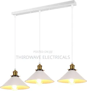 Whitish 3-Light Industrial Hanging Pendants Lights J4d