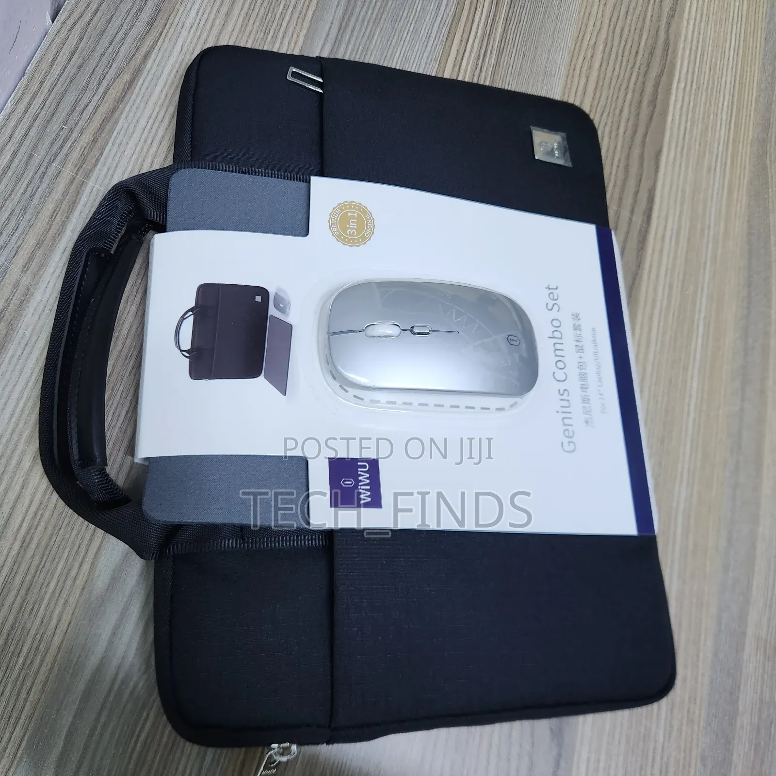 Wiwu Genius Combo Set Bag With Mouse and Mouse Pad for 14" Laptop