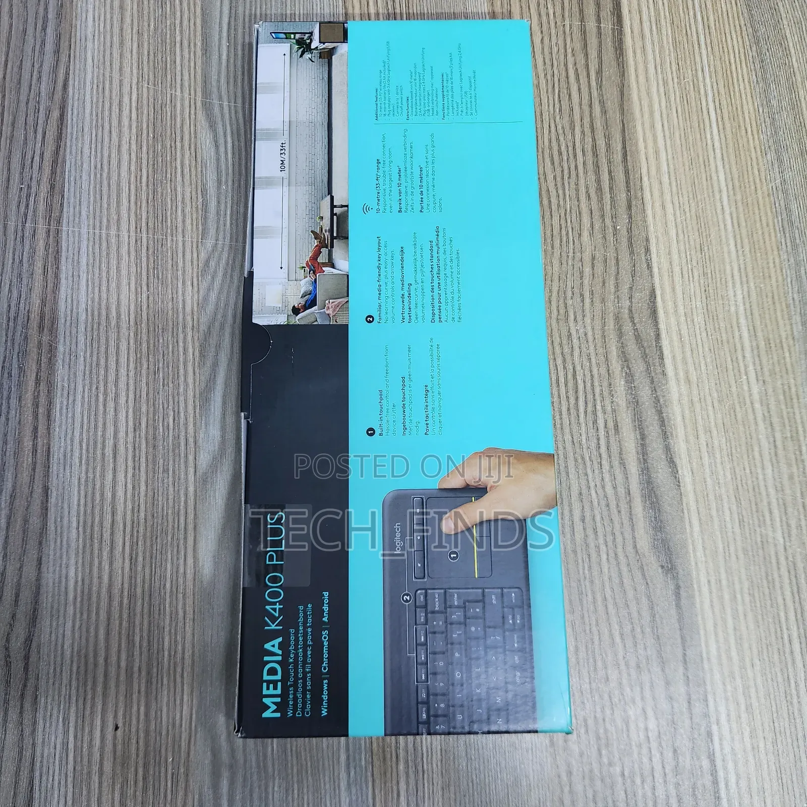 Logitech Plus Wireless Keyboard With Touchpad – Black