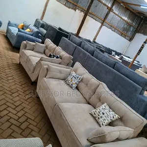 Five Seater Beige Sofa Set
