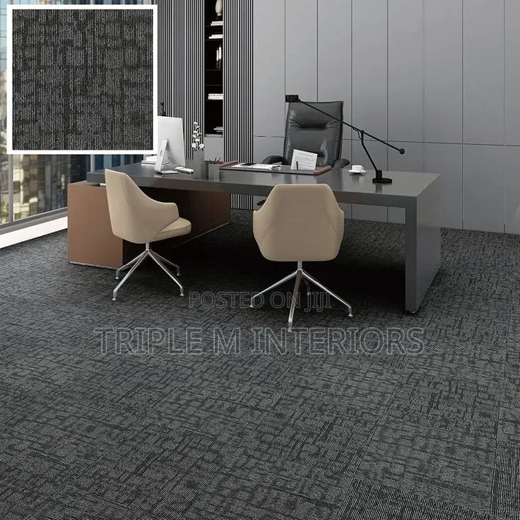 Striped Carpet Tiles | Sleek Office Design