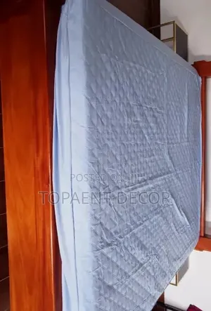 Light Blue Quilted Fitted Waterproof Mattress Protectors