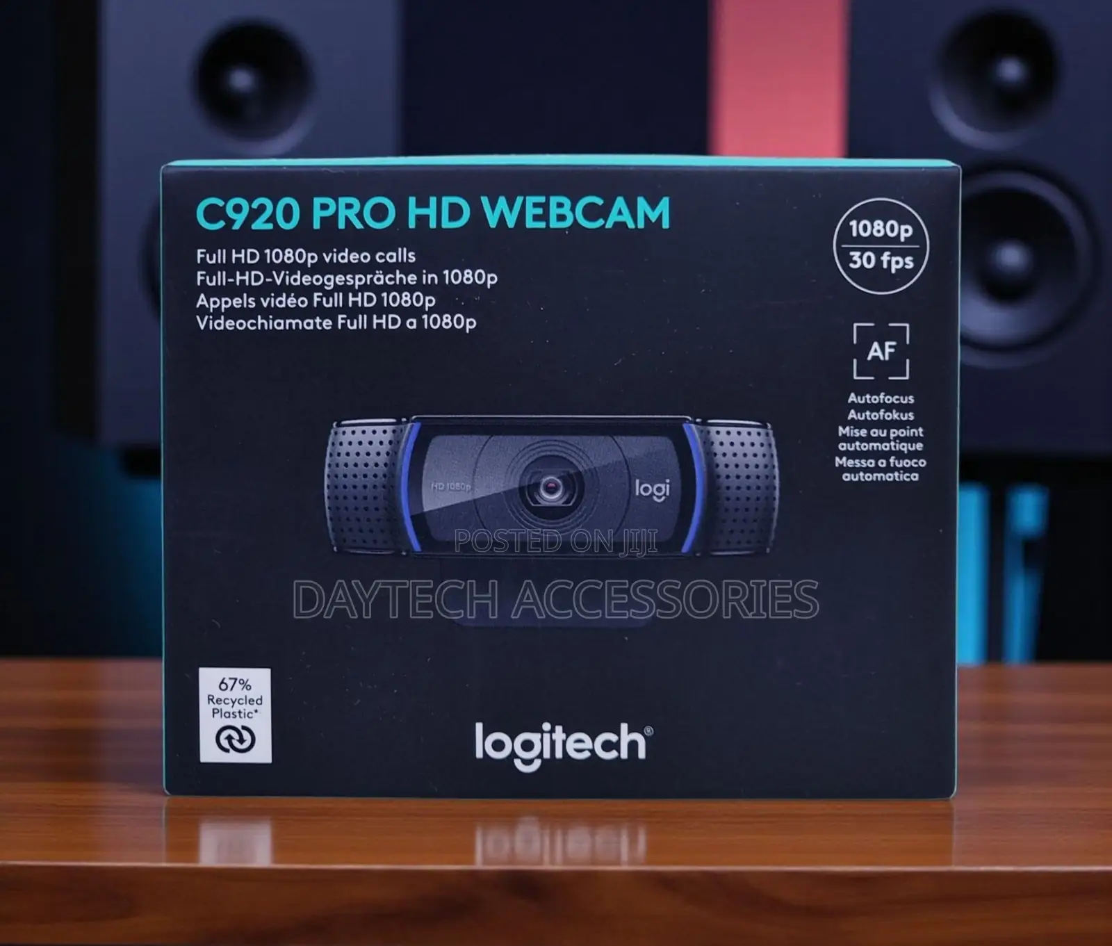 This Is a Logitech C920 Pro Hd Webcam - Black
