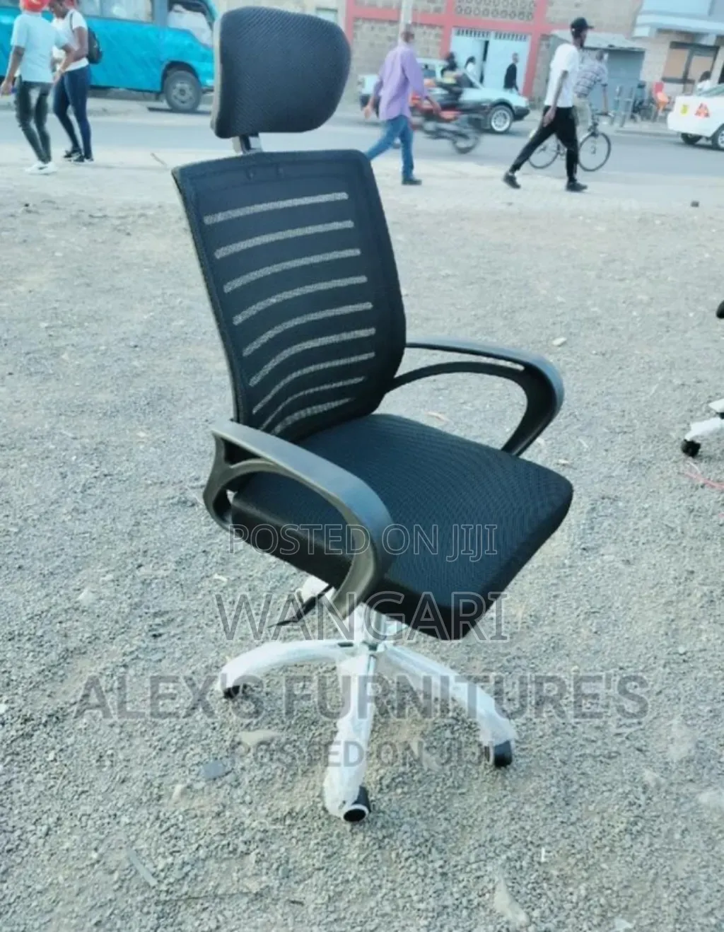 With Wheels Movable Office Chair Head Rest