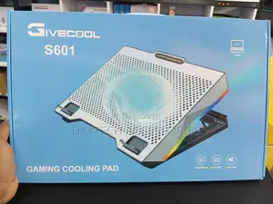 S601 RGB Light Notebook Adjustable Height Gaming Laptop Cooling Pad.