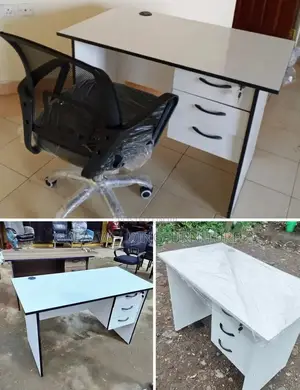 Executive Office Desk And Mesh Chair Gjk
