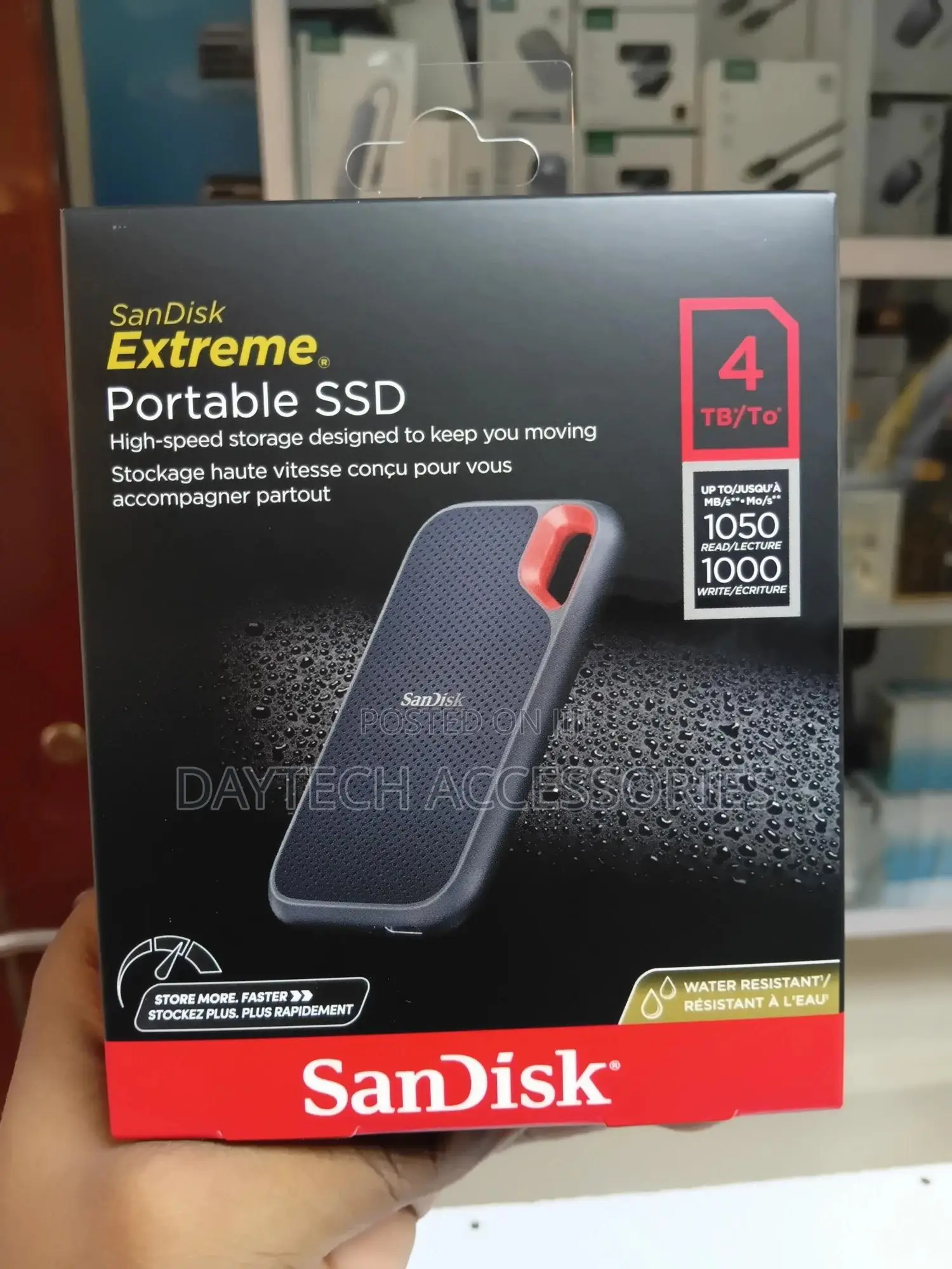 Sandisk 4tb Extreme Pro Portable Ssd V2 - Black