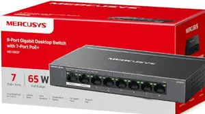 Mercusys Ms108gp | 8-port Gigabit Desktop Switch With 7-port Poe+