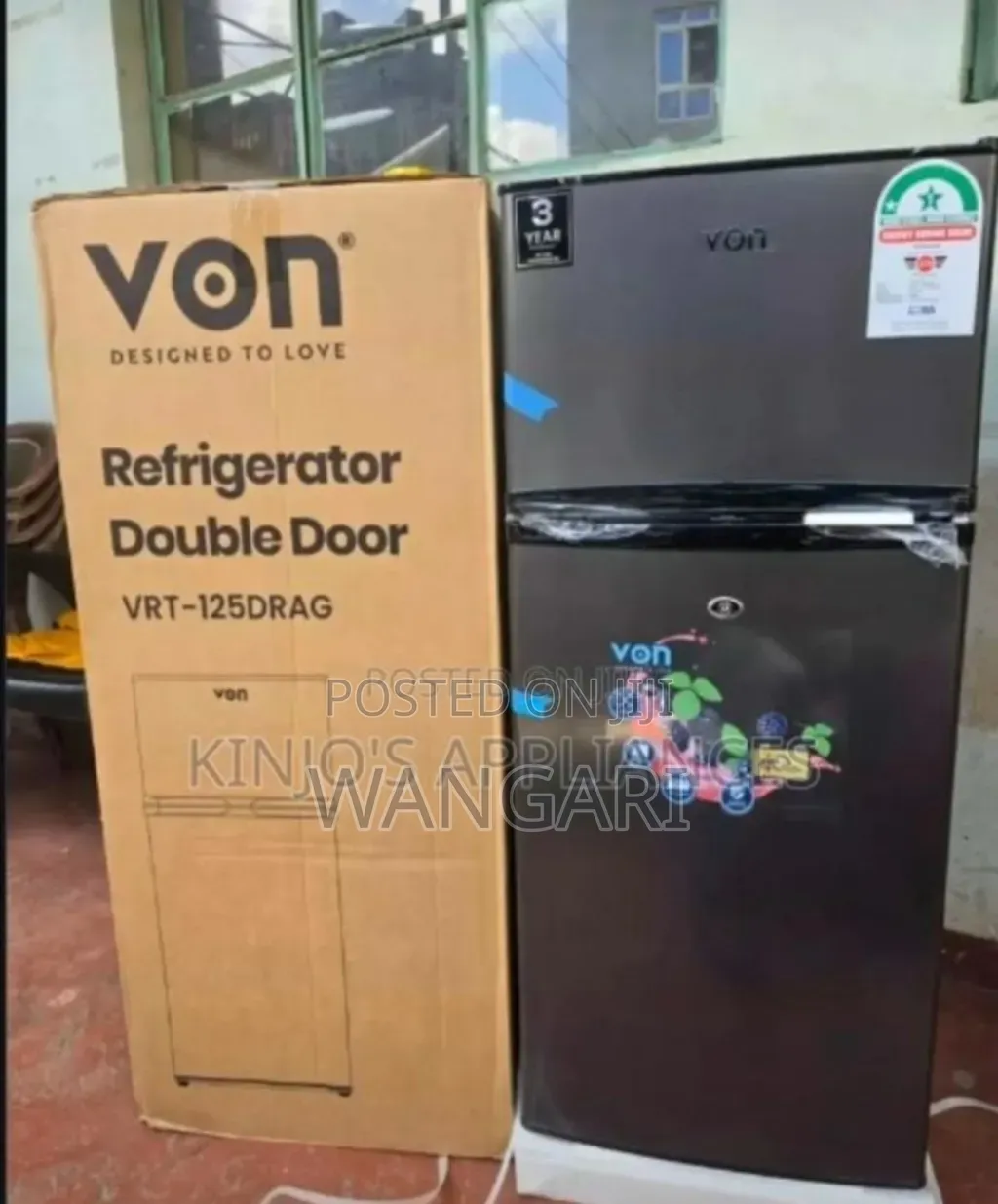 With Free Guard Von 125l Fridge
