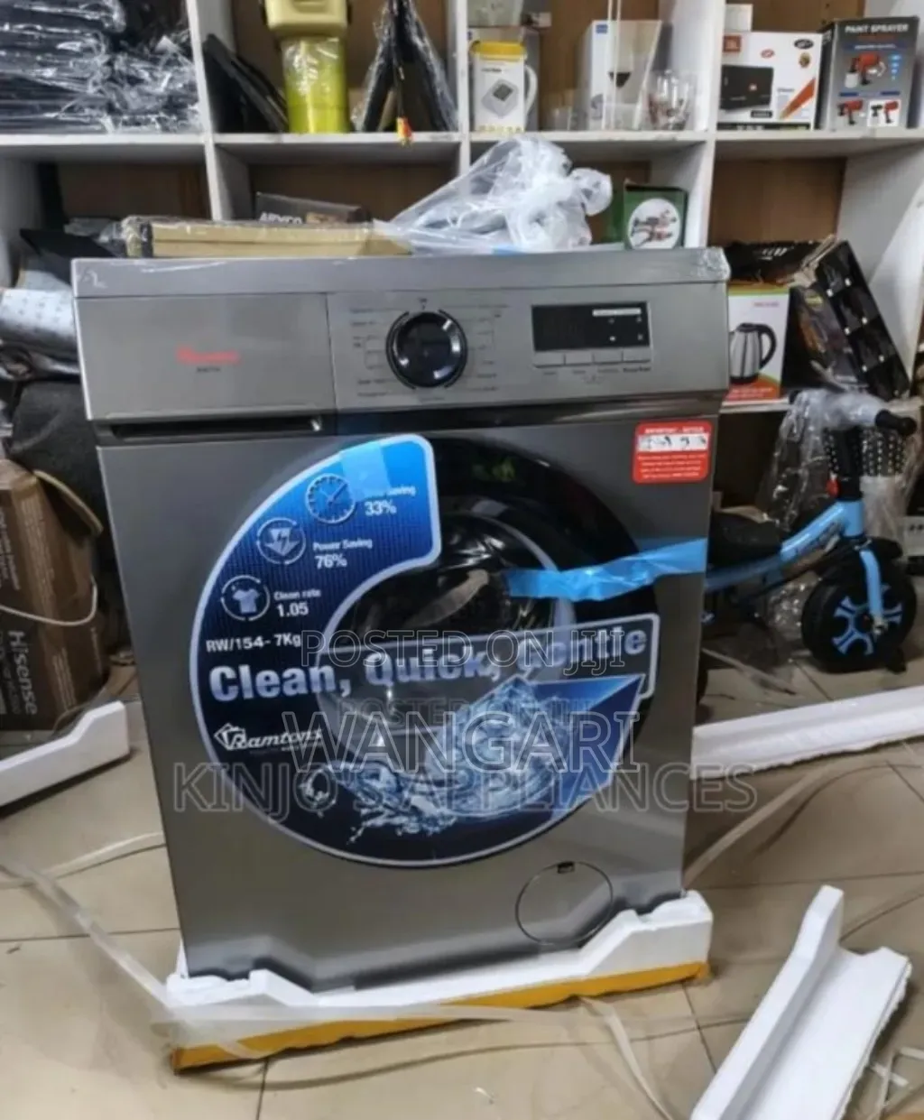 Semi Automatic Ramtons 7kgs Front Load Washing Machine
