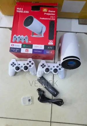 Projector Hy300 2in1 Projector With 2 Wireless Game Controllers