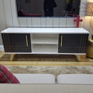 Sydney Modern Wooden Tv Stand 4ft White and Black