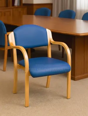 Office Chair ; Stackable Wooden Arms Office Chair